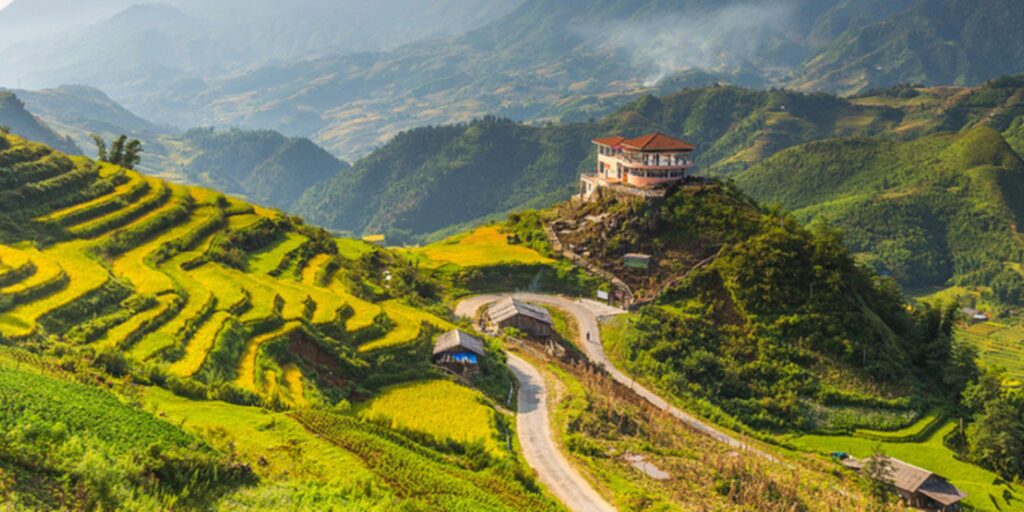 นาขั้นบันได Muong Hoa